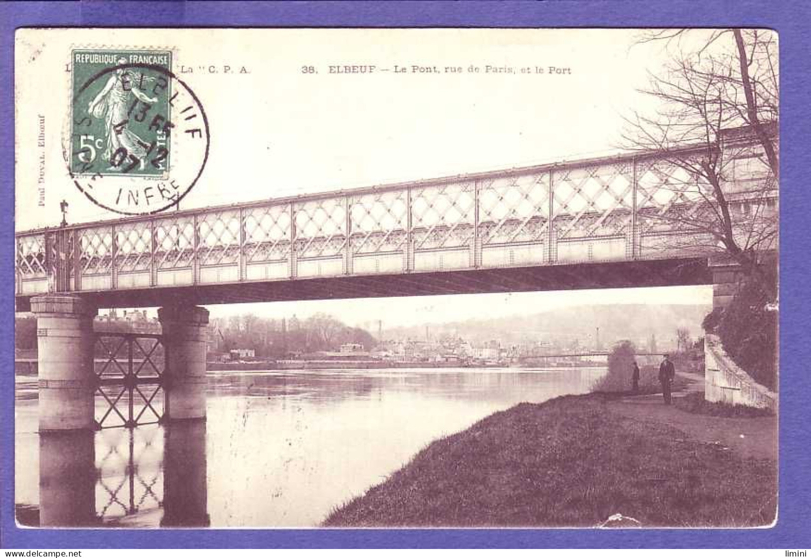 76 - ELBEUF - PONT RUE De PARIS  Et Le PORT -  - Elbeuf