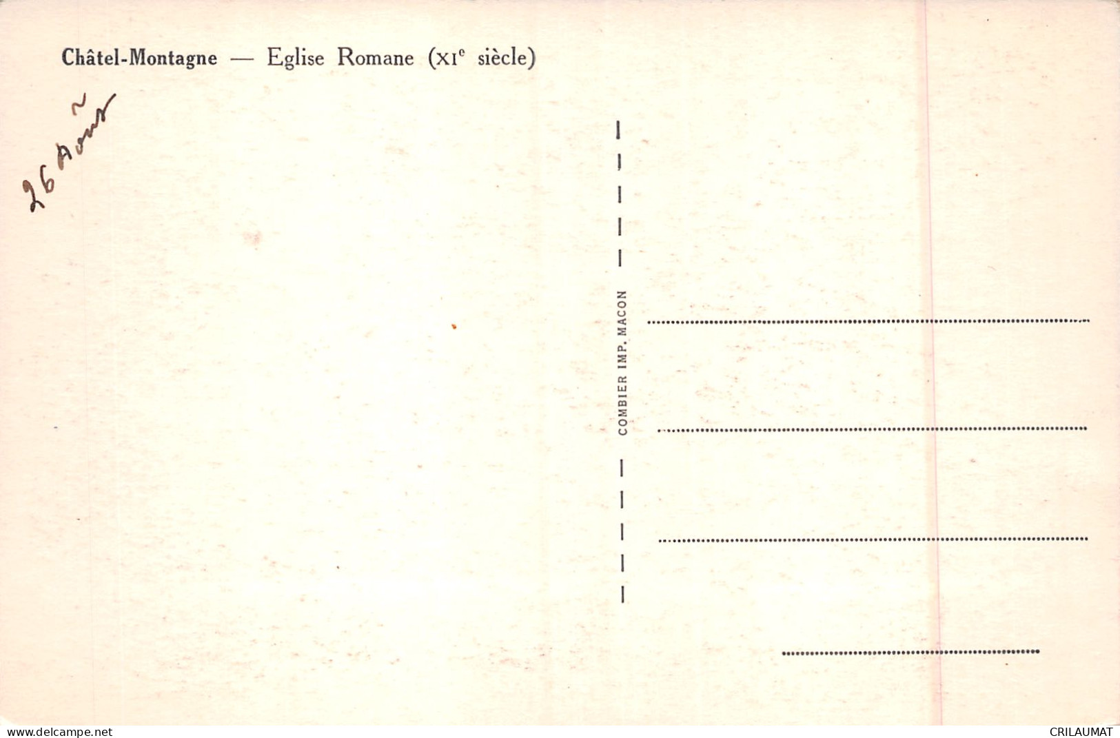 03-CHATEL MONTAGNE-N°5136-D/0169 - Andere & Zonder Classificatie