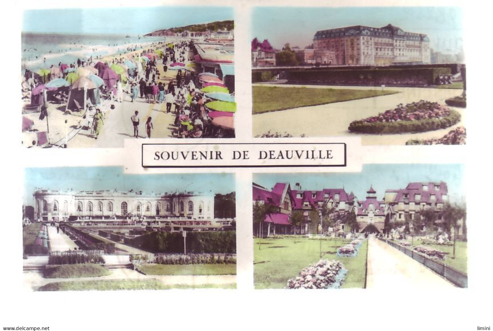 14 - DEAUVILLE - MULTIVUE SOUVENIR - COLORISÉE - - Deauville