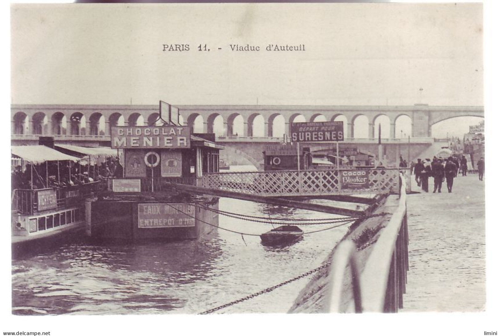 75 - PARIS 16éme - VIADUC D'AUTEUIL - PÉNICHES - ANIMÉE - ' - De Seine En Haar Oevers