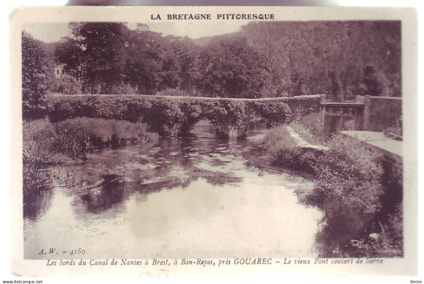 22 - GOUAREC - CANAL De NANTES àBREST - à BON REPOS - VIEUX PONT - - Gouarec