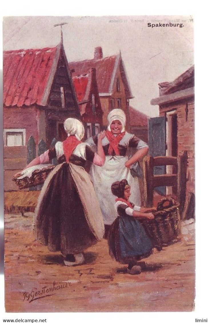 CARTE ILLUSTRÉE - SPAKENBURG - FEMME En COSTUME -  - Autres & Non Classés