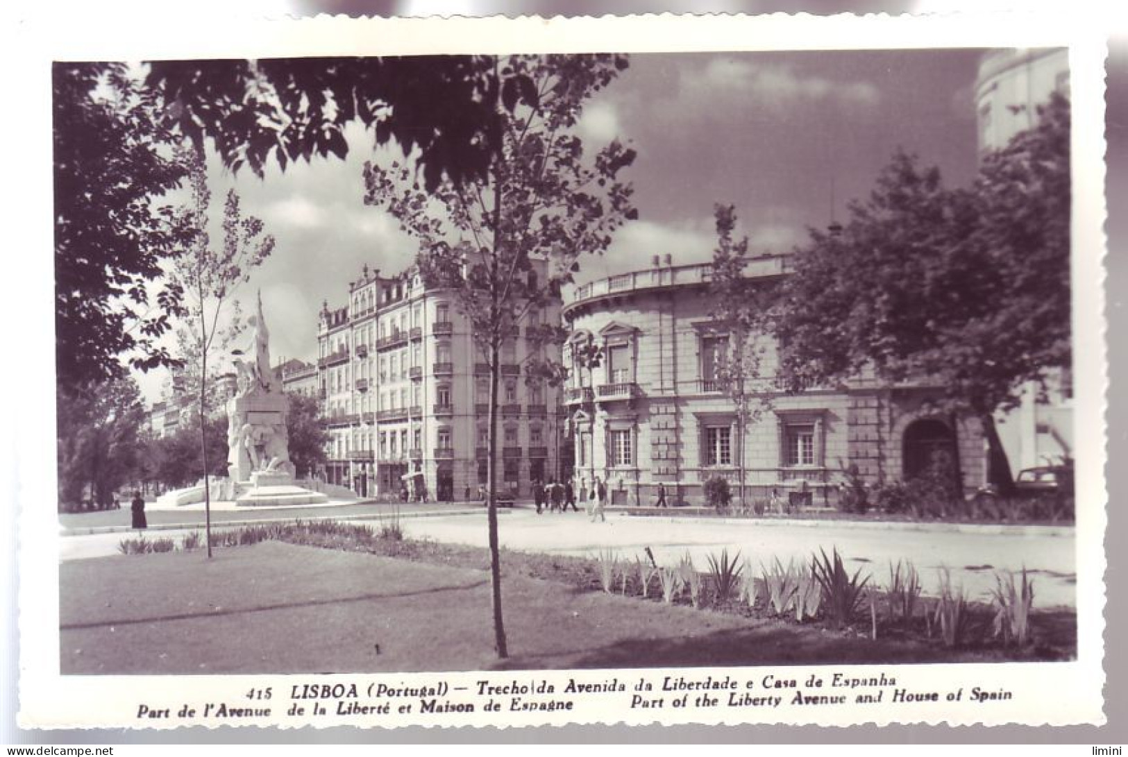 PORTUGAL - LISBOA - AVENUE De La LIBERTÉ Et MAISON De ESPAGNE - ANIMÉE - - Lisboa