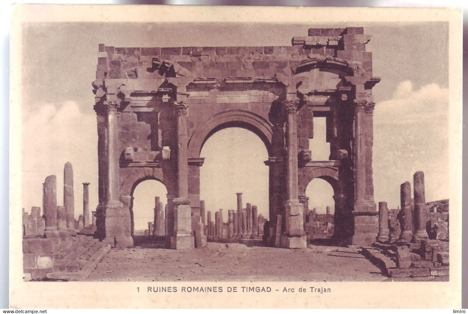 ALGÉRIE - TIMGAD - ARC De TRAJAN - RUINES ROMAINES - - Andere & Zonder Classificatie