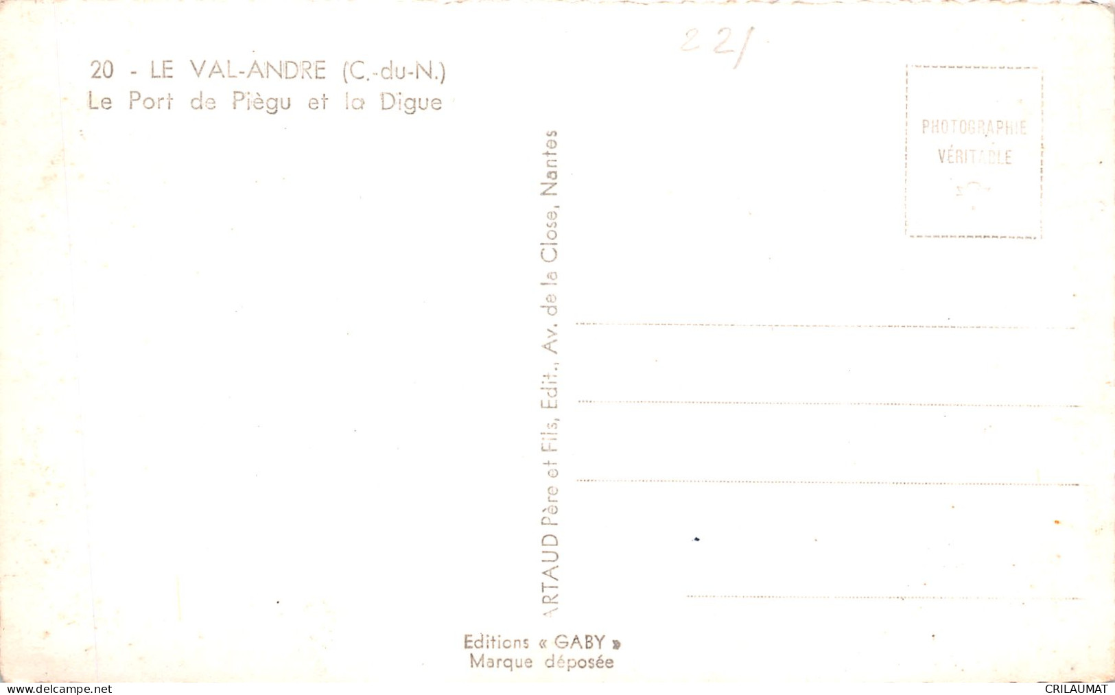 22-LE VAL ANDRE-N°5136-H/0263 - Other & Unclassified