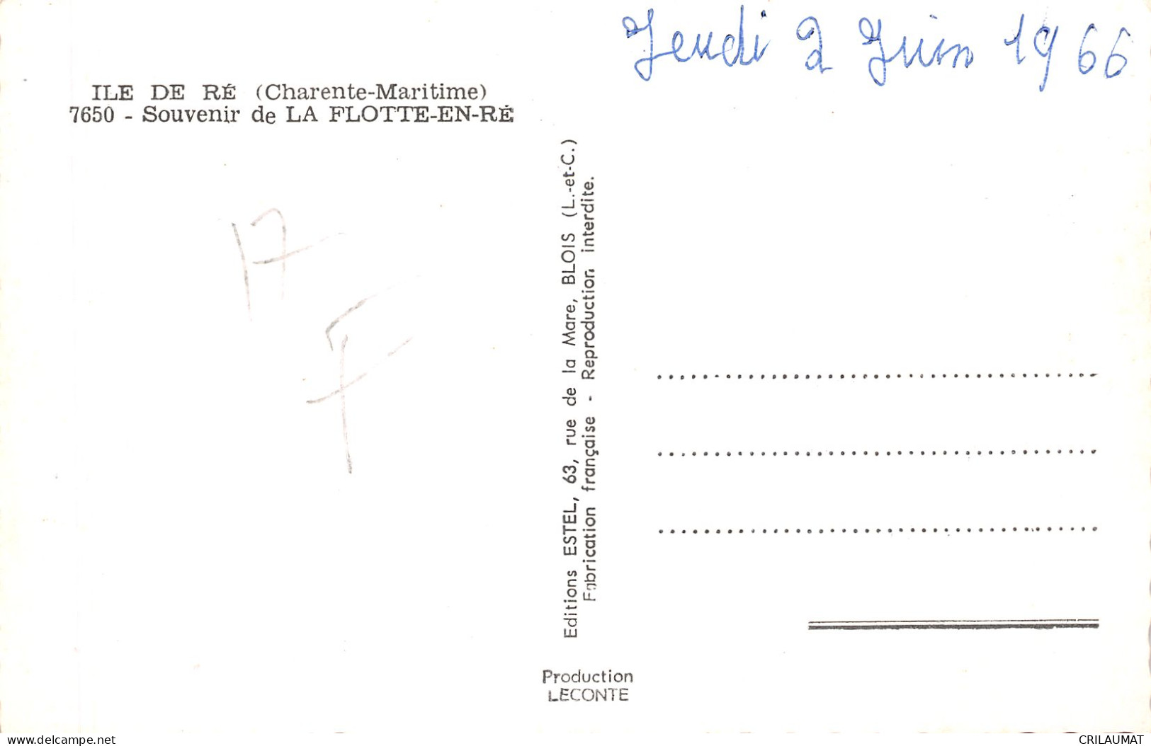 17-ILE DE RE LA FLOTTE-N°5136-G/0271 - Ile De Ré
