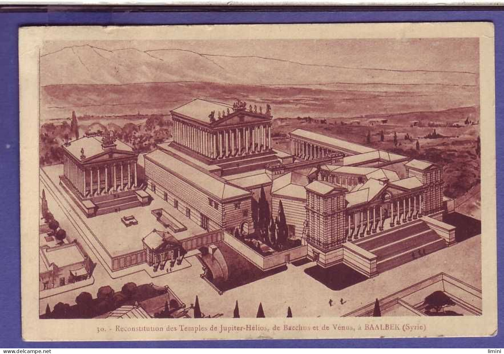 SYRIE - RECONSTITUTION Des TEMPLES De JUPITER -HELIOS à BAALBEK -  - Siria