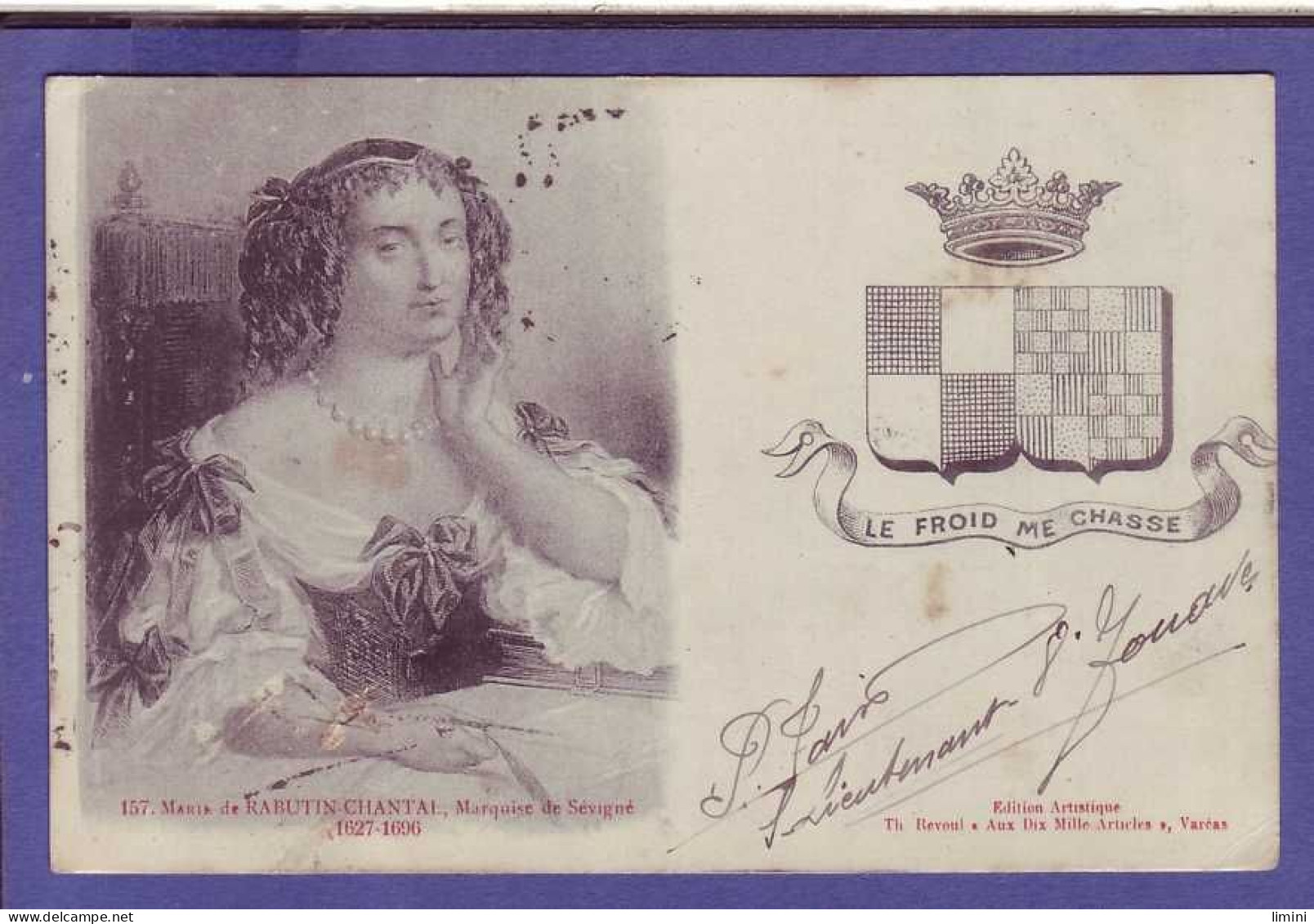 MARQUISE De SÉVIGNÉ -MARIE De RABUTIN-CHANTAL - 1627-1696 - Famous Ladies