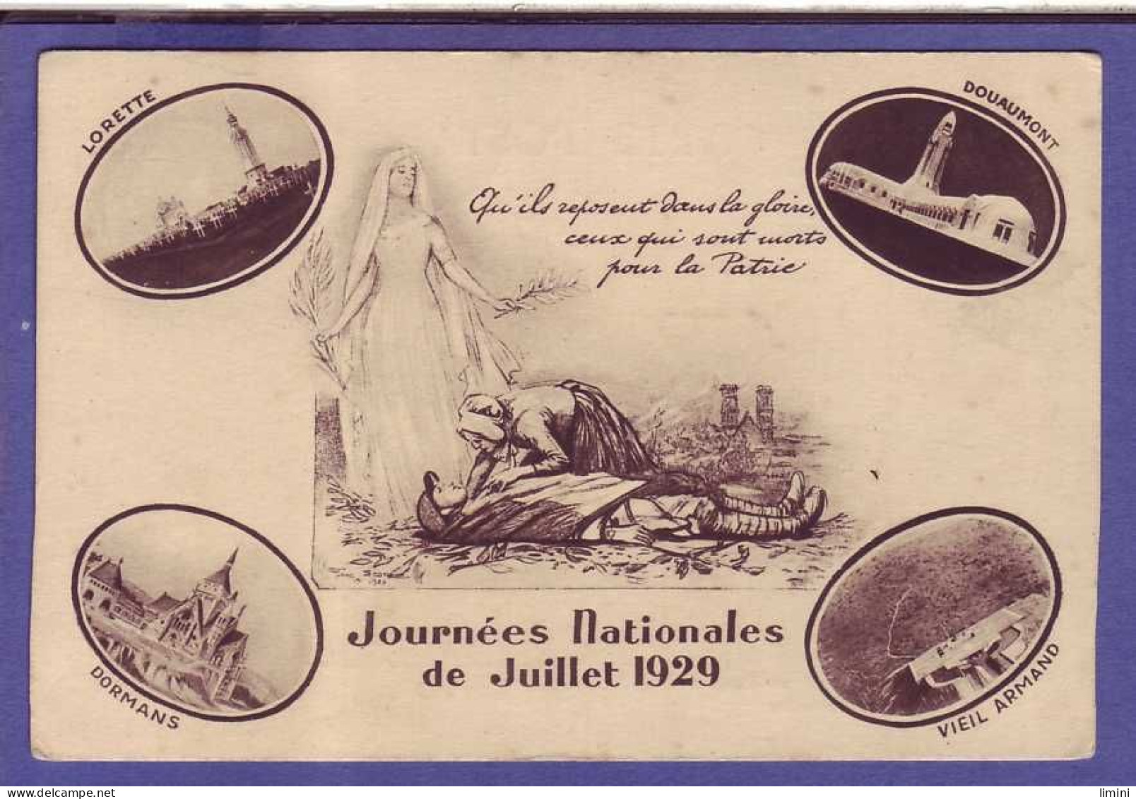 55 - GUERRE 14/18 - MULTIVUES  - JOURNÉE NATIONALE De JUILLET 1929 -  - Andere & Zonder Classificatie