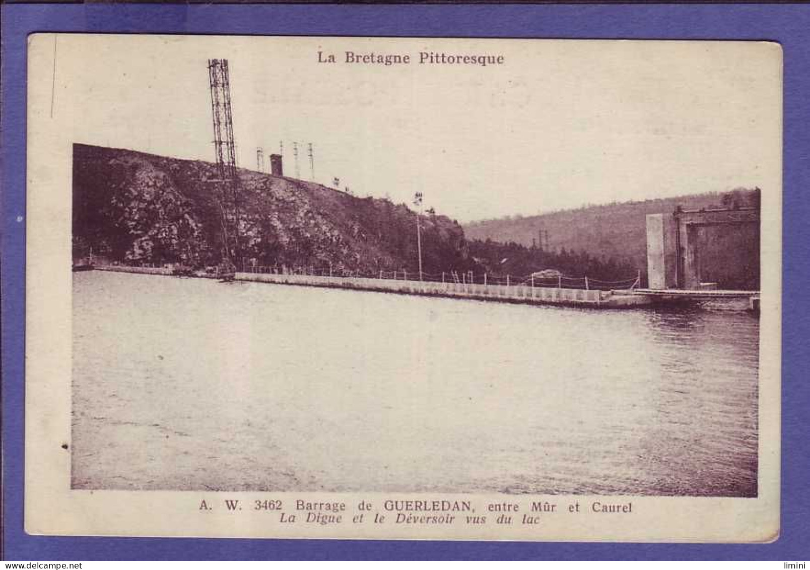 22 - CAUREL - BARRAGE De GUERLEDAN - DIGUE Et RÉSERVOIR -  - Caurel