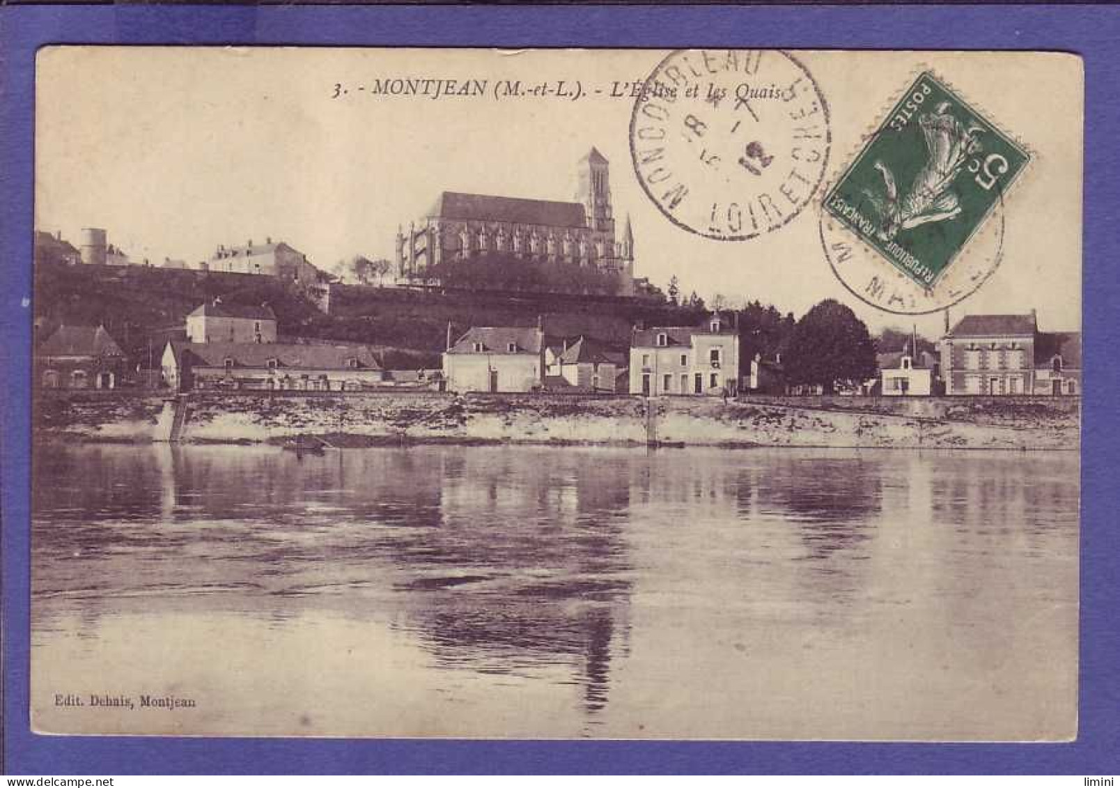 '49 - MONTJEAN - L''ÉGLISE Et Les QUAIS - ' - Andere & Zonder Classificatie