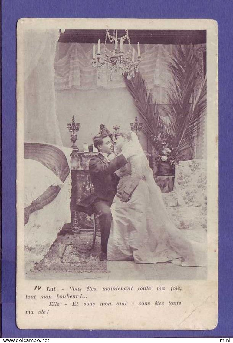 CARTE ILLUSTRÉE - LUI Et ELLE - COUPLE EN COSTUME  -  - Couples