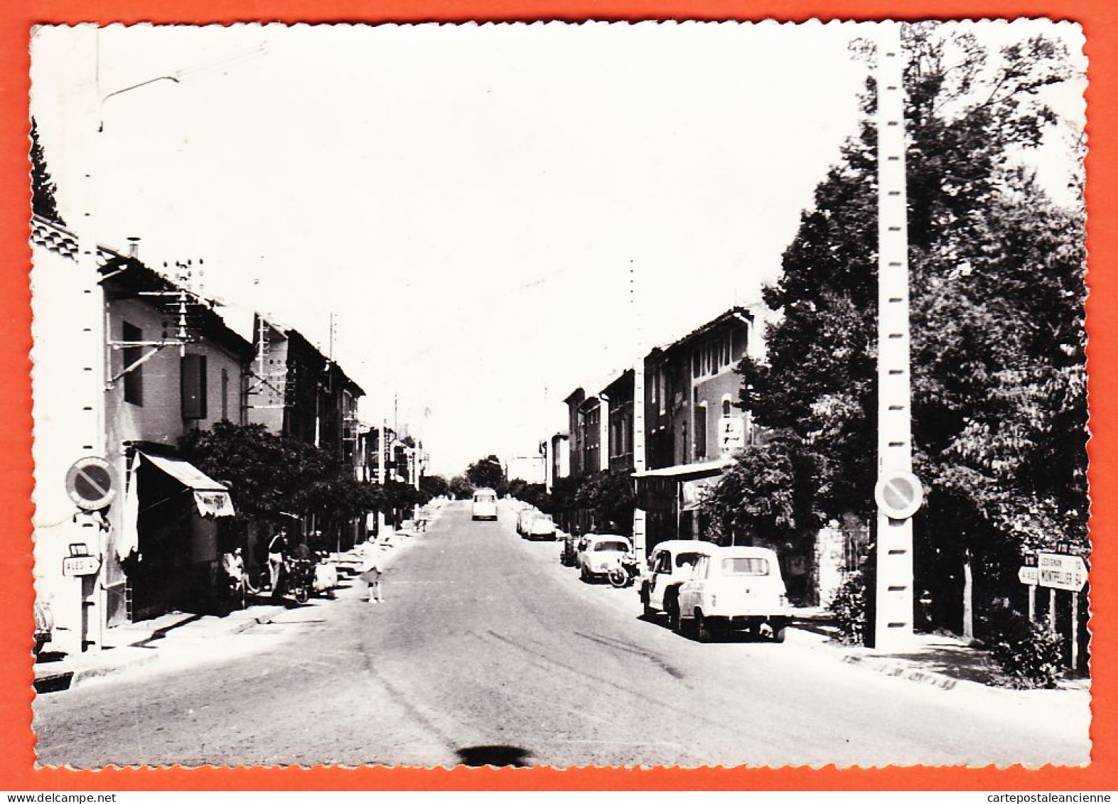 38958 / ⭐ ♥️ SAINT-CHRISTOL-LEZ-ALES St 30-Gard ◉ Route Nationale Automobiles 1960s ◉ Bromure CAUJOLLE Photo-Edit - Autres & Non Classés