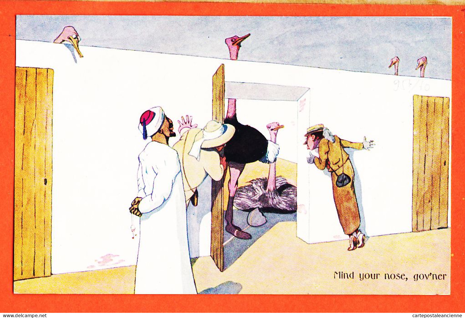 38921 / ⭐ Gouache Rudolf PICK ◉ Comic Ethnic Egypt ◉ Mind Your Nose Gov'ner Egypte 1905s ◉ B.K.W I. 951-10 - Sonstige & Ohne Zuordnung