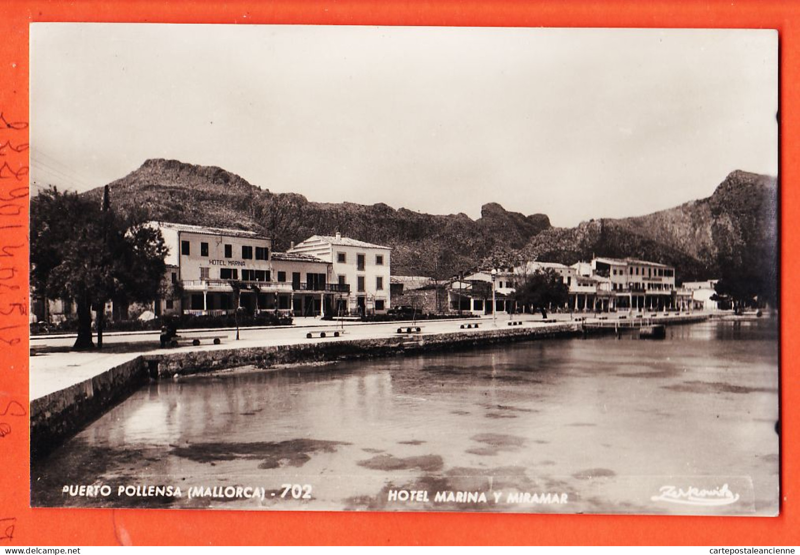 38675 / ♥️ ⭐ ◉ PUERTO POLLENSA Mallorca Baleares ◉ Hotel MARINA Y MIRAMAR 1950s ◉ Foto ZERKOWITZ 702 - Mallorca