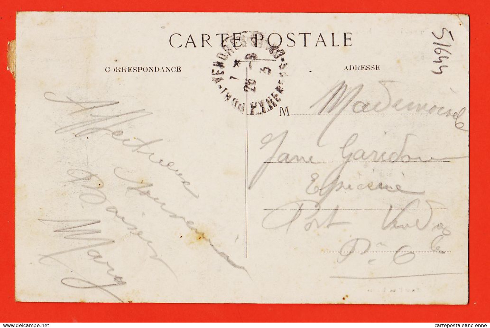 38572 / ⭐ BEZIERS 34-Hérault Hotel Des Postes Et Télégraphes 1913 à Jane GARIDOU Epicerie Port-Vendres MAZET-PONS - Beziers