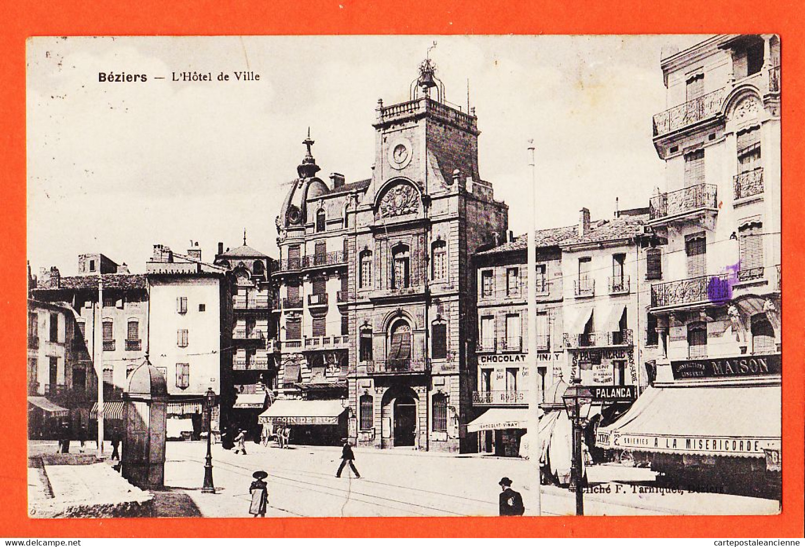 38562 / ⭐ BEZIERS 34-Hérault Hotel De Ville 1914 De Abel à Marc VILAREM Propriétaire Port-Vendres Cliché TARNIQUET - Beziers