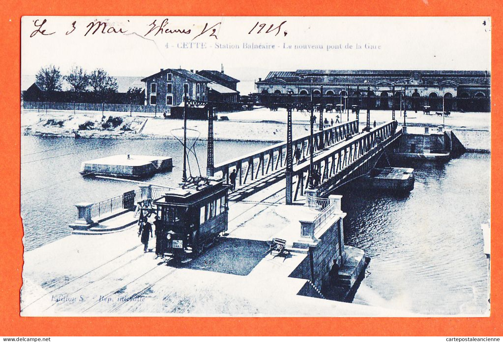 38550 / ⭐ CETTE 34-Hérault Sète Station Balnéaire Le Nouveau Pont De La GARE 1925 Edition S 4 - Sete (Cette)