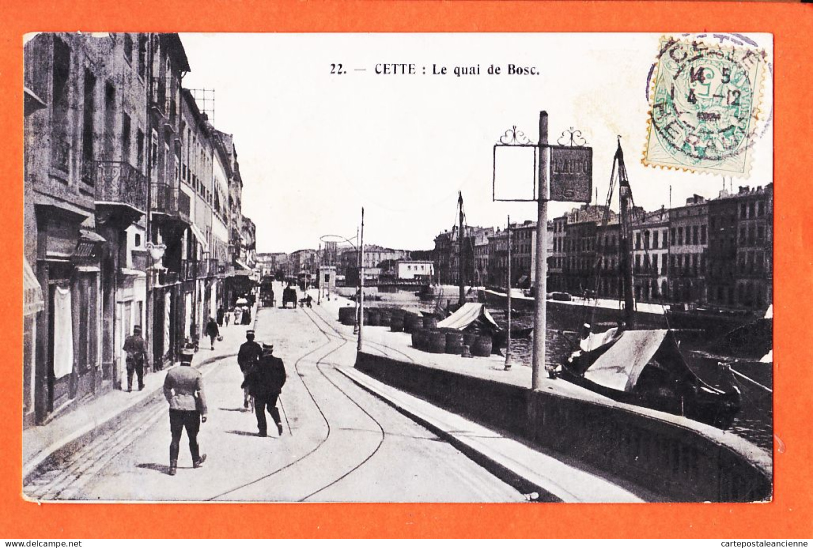 38554 / ⭐ CETTE 34-Hérault Sète Le Quai De BOSC 1905 à Anna JOLY C GARIDOU Epicier Port-Vendres Cliché PONS Edition G.C - Sete (Cette)