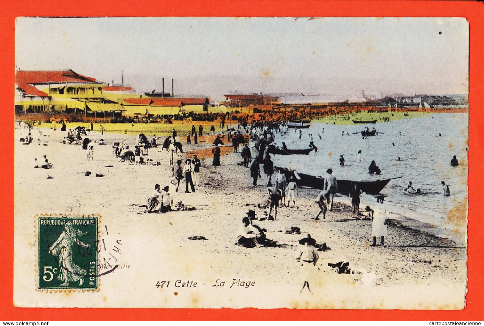 38524 / ⭐ CETTE 34-Hérault Sète La Plage 1906 à Marius BOUTET Paris GUENDE 471 - Sete (Cette)