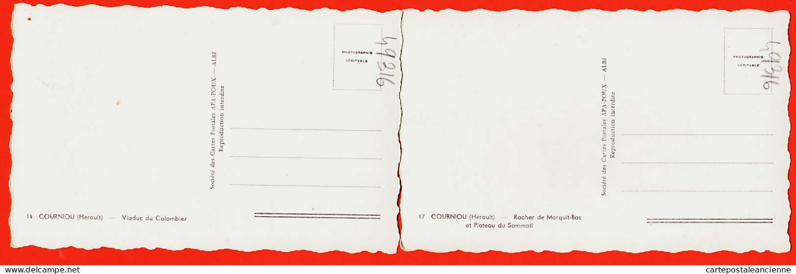38667 / ⭐ COURNIOU 34-Herault Viaduc COLOMBIER + Rocher MARQUIT-BAS Plateau SOMMAIL 1950s Photo-Bromure APA-POUX 14-17 - Autres & Non Classés