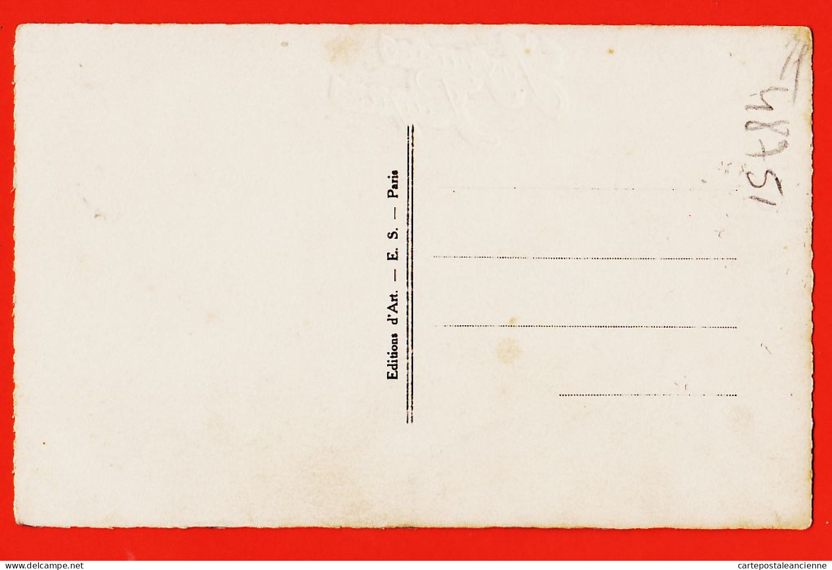 38840  / ⭐ Carte Aquarellée JOYEUSES PÂQUES En Relief Pousins Illustration Non Signée 1930s Editions E.S - Ostern