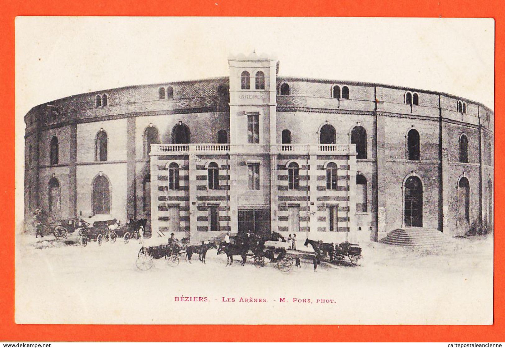 38578 / ⭐ BEZIERS 34-Hérault Les ARENES 1905 à Eleonore DUSSOL Chez Charles MOULINIER Cournonterral- Photo PONS  - Beziers