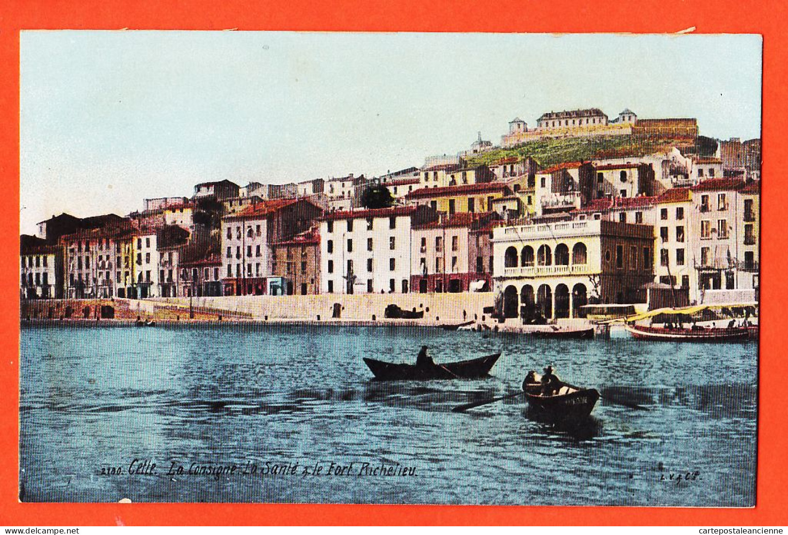 38530 / ⭐ Etat Parfait CETTE Sète 34-Hérault La CONSIGNE Et SANTE Le Fort RICHELIEU 1900s Aqua-Photo LEOPOLD-VERGER 2180 - Sete (Cette)