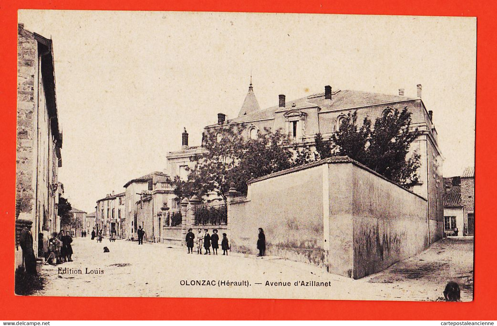 38619 / ⭐ OLONZAC Hérault Avenue AZILLANET 1903 à Angèle DUNEAU Rue PINEL Carcassonne / Edition LOUIS - Other & Unclassified