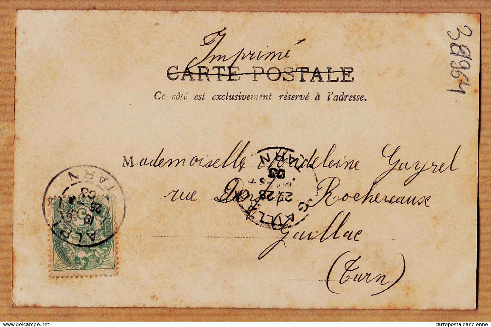 38701  / ⭐ PÂQUES JOYEUSES Fillette Cache-Cache Coffre 25 Mars 1903 à Magdeleine GAYREL Rue Denfert Rochereau Gaillac - Pasen