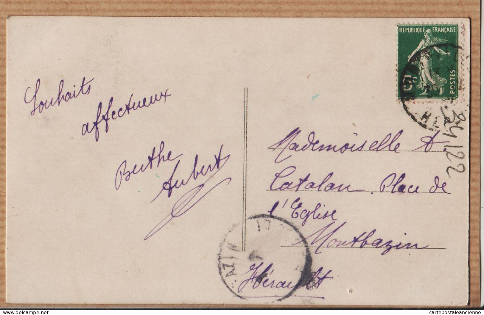38731  / ⭐ JOYEUSES ANNEE Fillette Banc Neige 1905s à Alice CATALAN Montbazin- VICTORIA 3551  - Anno Nuovo