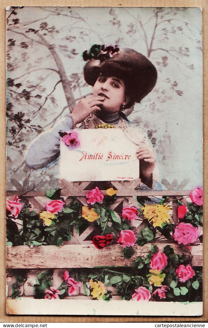 38814  / ⭐ Carte-Photo AMITIE SINCERE 1915s De Emile BARAULT à " Anriette " MARTIN - Sonstige & Ohne Zuordnung