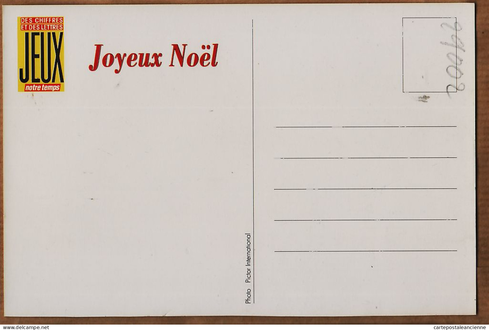 38715  / ⭐ JOYEUX NOEL Jeux Notre Temps Des CHIFFRES Et Des LETTRES Père Noël  Cppub 1985s - Autres & Non Classés