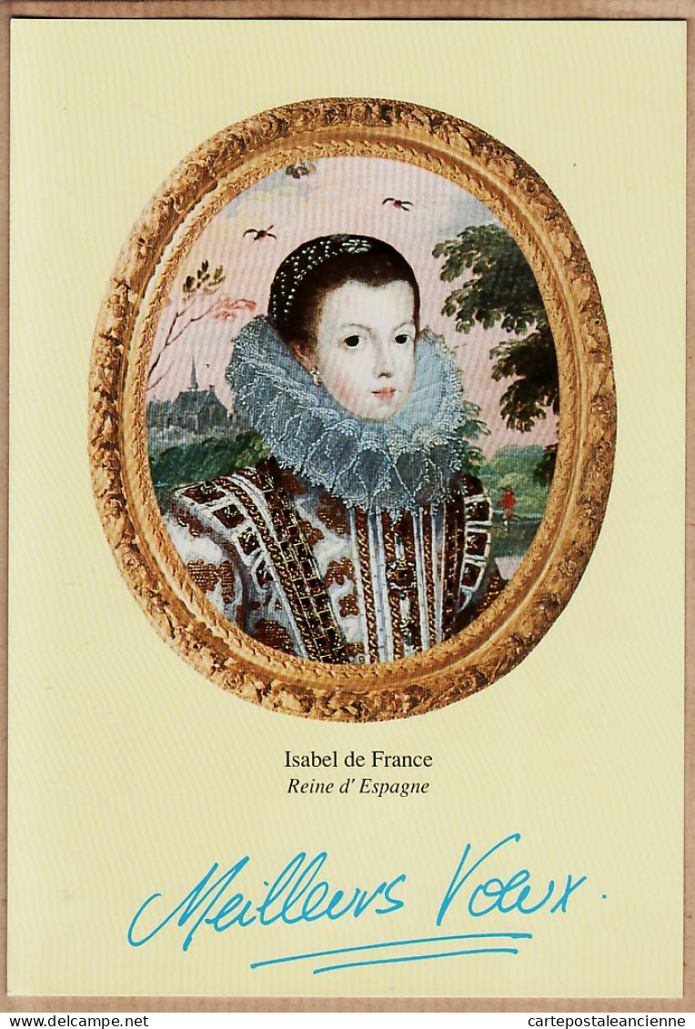 38682  / ⭐ MEILLEURS VOEUX Isabel De FRANCE Reine D'ESPAGNE 1990s - Anno Nuovo