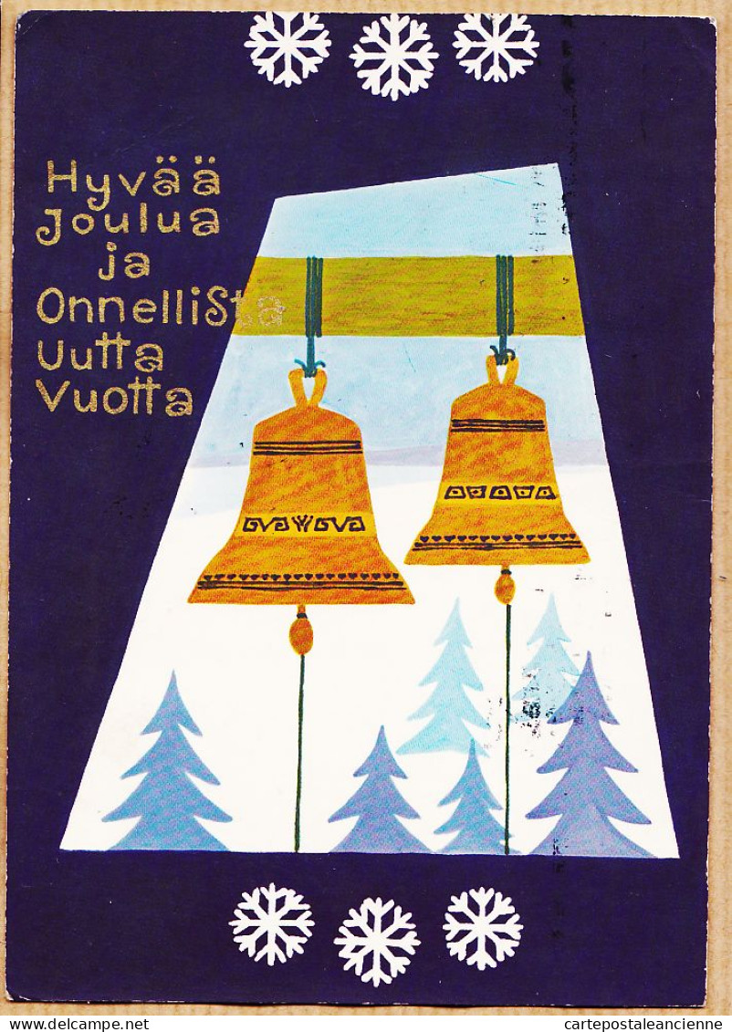 38763  / ⭐ SUOMI Hyvää Joulua Ja Onnellista Uutta Vuotta Bonne Année FINLANDE Thème Cloche 1970s - Anno Nuovo