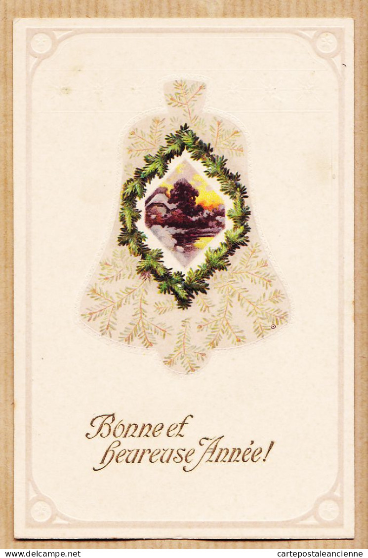 38758  / ⭐ Carte Gauffrée Relief BONNE Et HEUREUSE ANNEE Cloches 1915 -M.B.N  - New Year