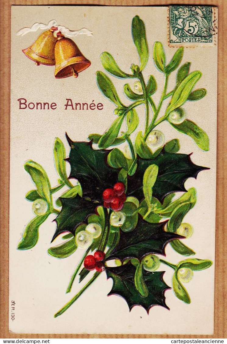 38757  / ⭐ ♥️ Carte Gaufrée Relief BONNE ANNEE 1905s De THIBEAU à RUMEAU Roquecourbe- SER.130 - New Year