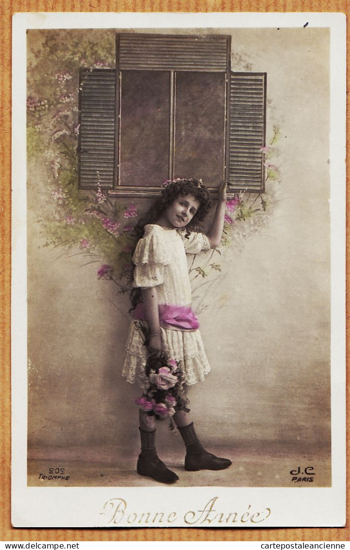 38745  / ⭐ BONNE ANNEE 1910s De BOUGUEY à Julia JULIEN Aux Loubies Par Saint-Amans Lozère St- J.C TRIOMPHE 202 - Nieuwjaar
