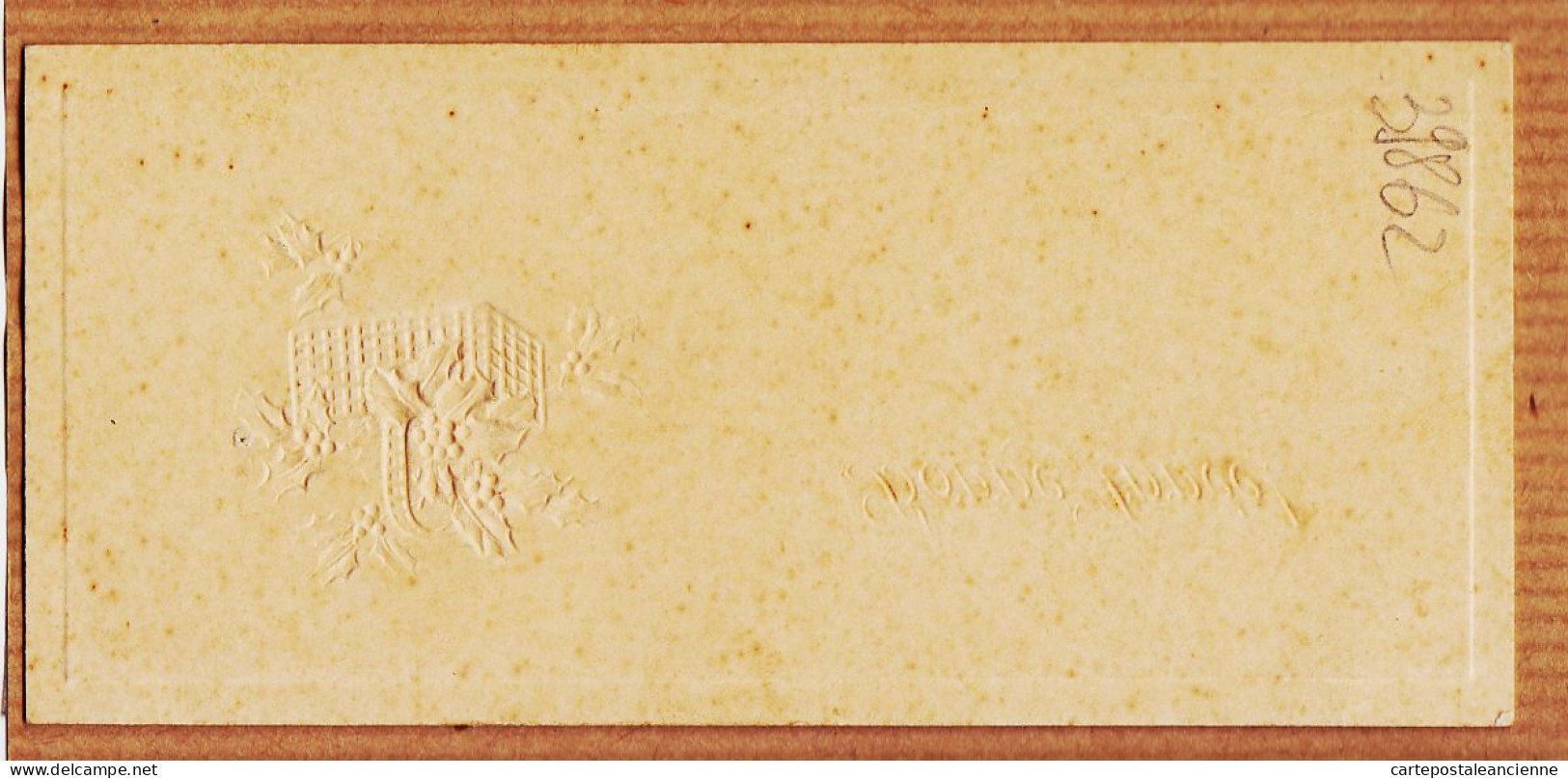 38744  / ⭐ Embossed BONNE ANNEE (Format 13x6cm) 1910s  De R. VECKMAN  - Nouvel An