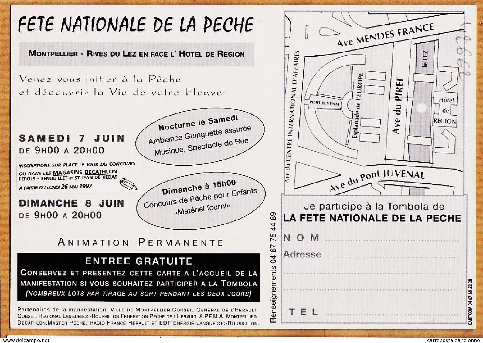 38509 / ⭐ MONTPELLIER (34) Juin 1997 Fête Nationale De La Pêche Jours Les Bords Du LEZ  - Montpellier