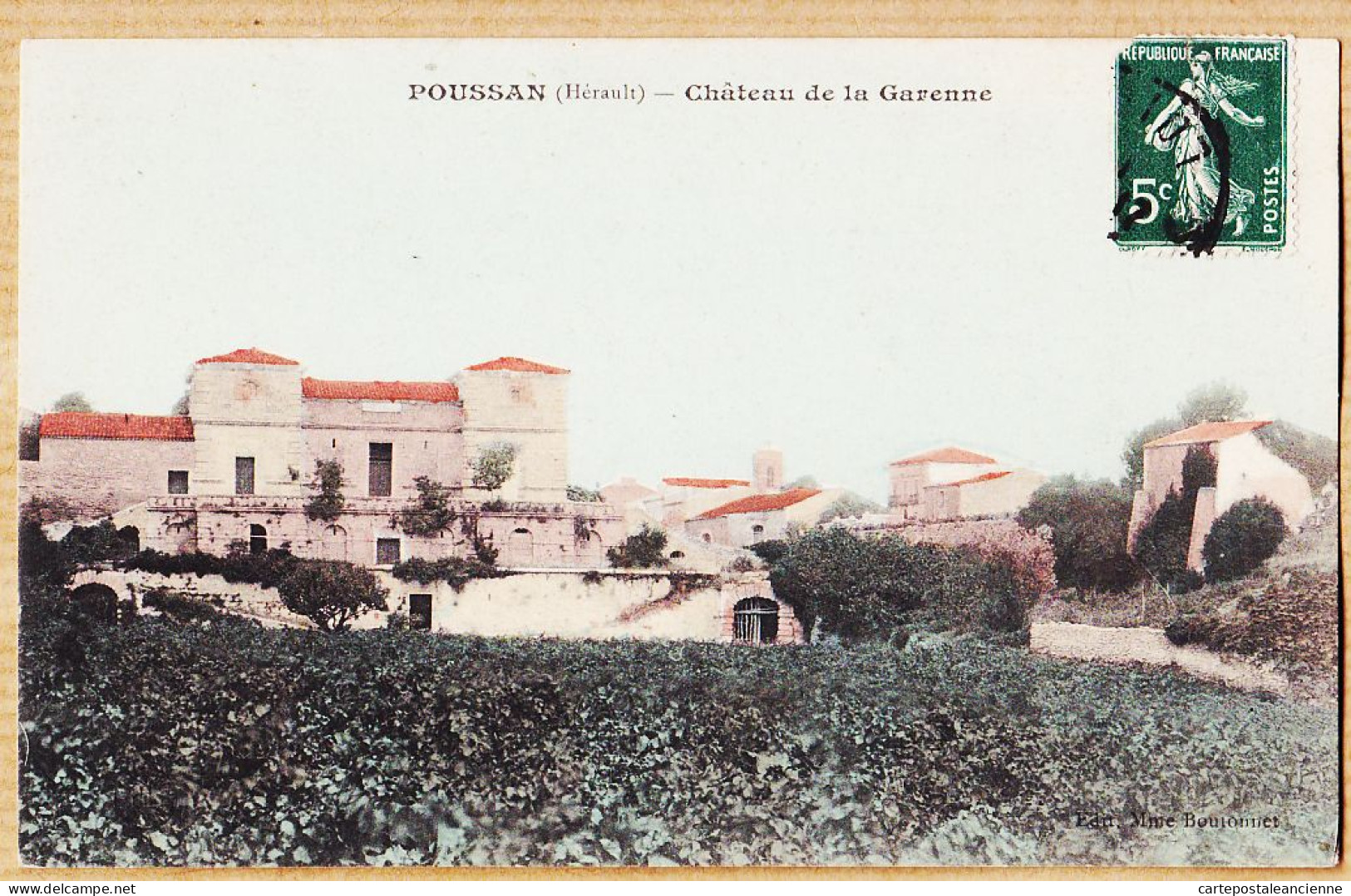 38632 / ⭐ Peu Commun POUSSAN Hérault Château De LA GARENNE 1910s à Léonce COUVE Prades-le-Lez / Mme BOUTONNET - Sonstige & Ohne Zuordnung