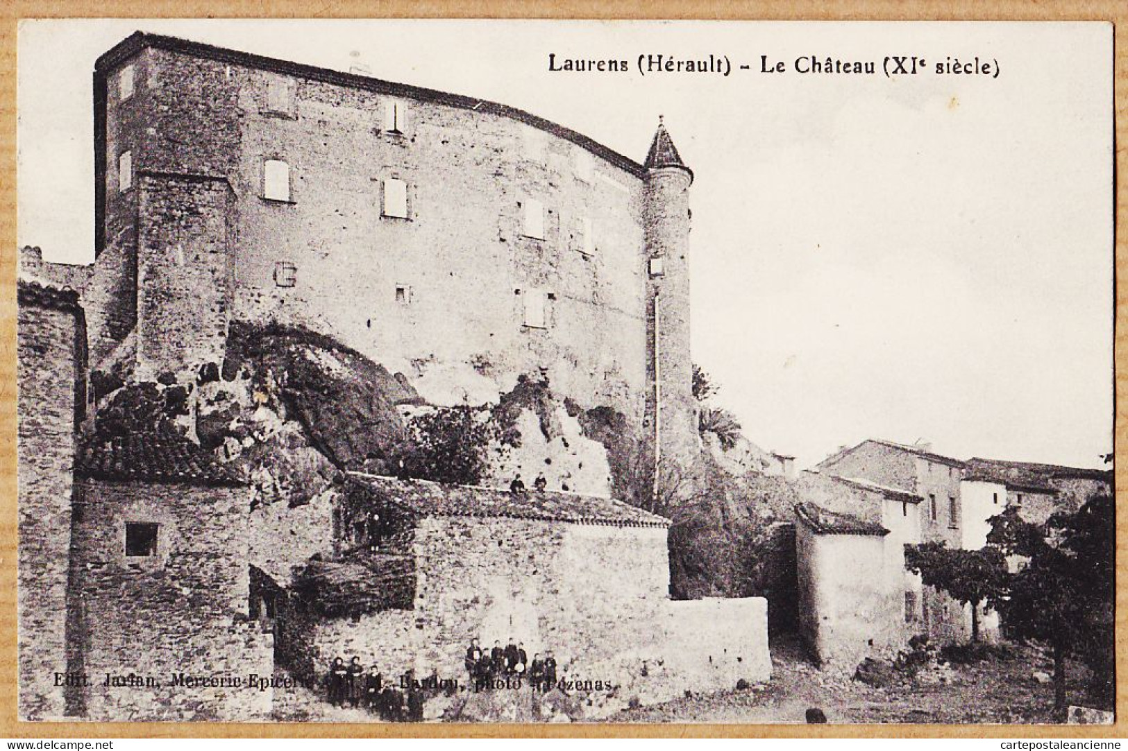 38656 / ⭐ LAURENS 34-Hérault Le Château 1910 à BARTHELEMY Bédarieux - Pour Epicerie-Mercerie JARIAN PhotoEdoit BARDOU - Andere & Zonder Classificatie