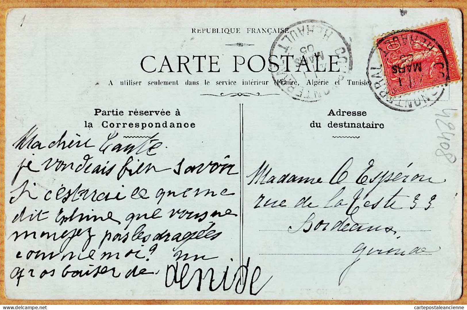 38655 / ⭐ ♥️ Peu Commun COURNONTERRAL 34-Herault Vieux Chateau Et Remparts 1905 à Le ESPEROU Bordeaux - DORTE - Other & Unclassified