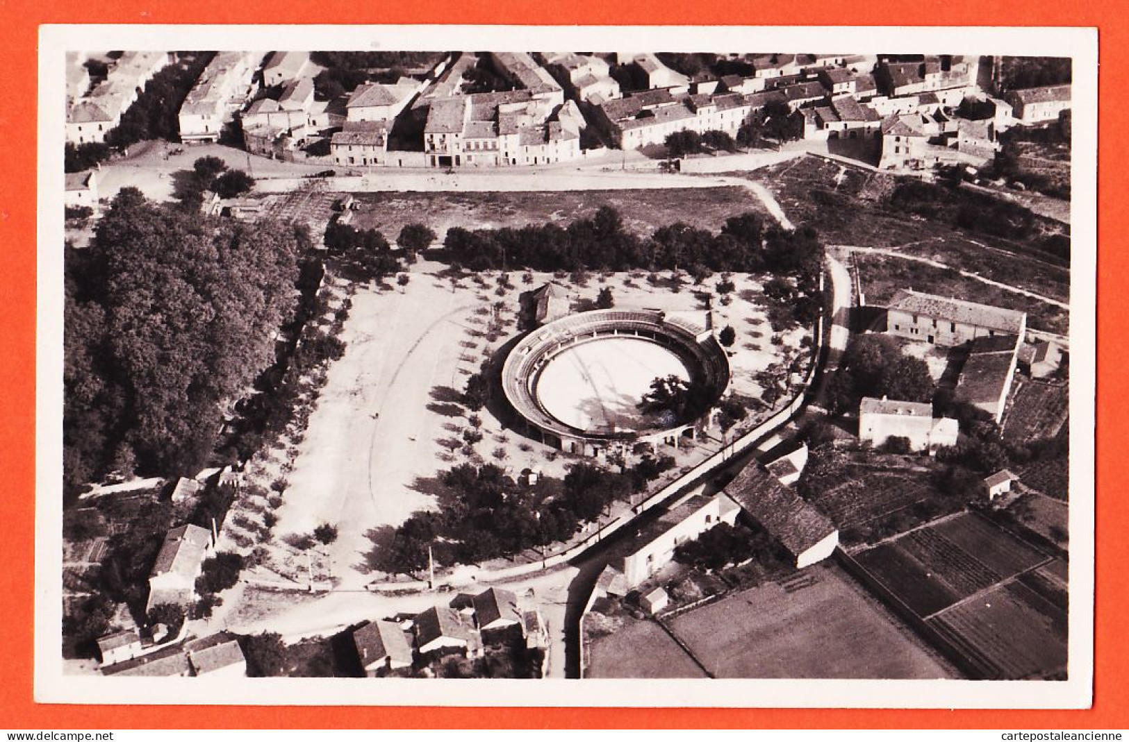 38588 / ⭐ LUNEL 34-Hérault Les Arènes Vue Aérienne 1940s Photo-Bromure AIRPH Arles - Lunel