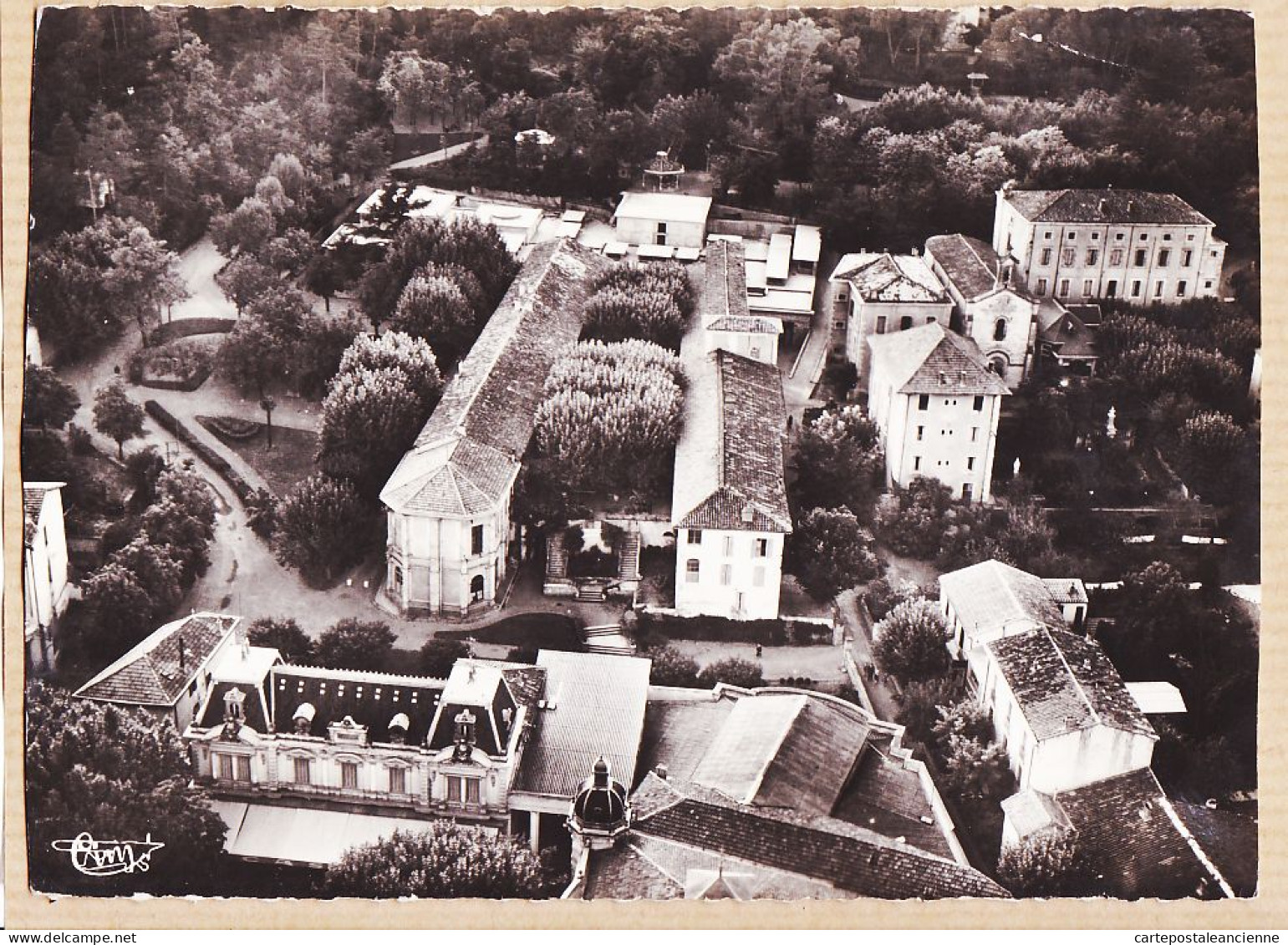 38585 / ⭐ LAMALOU 34-Hérault Casino Hôtel Des Bains Etablissement Thermal Vue Aérienne 1950s Cliché RAY-DELVERT - Lamalou Les Bains