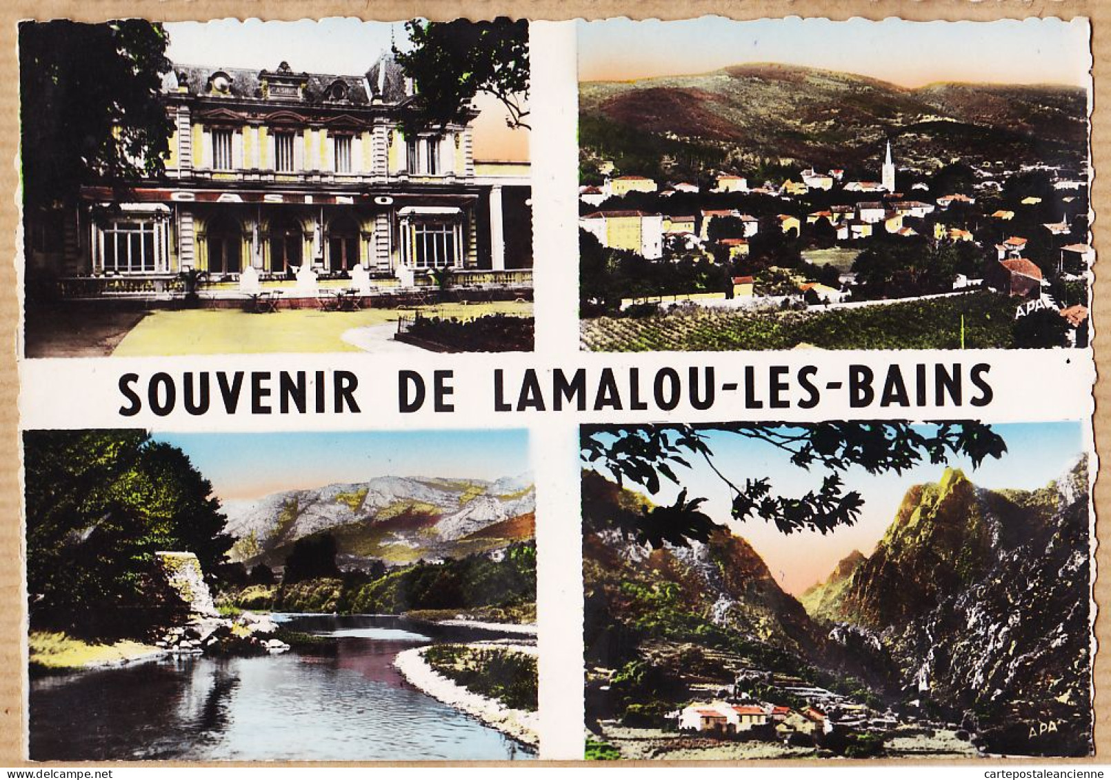 38584 / ⭐ LAMALOU-LES-BAINS (34)  Souvenir De .. Multivue 1950s Véritable-Photo-Bromure APA POUX  - Lamalou Les Bains