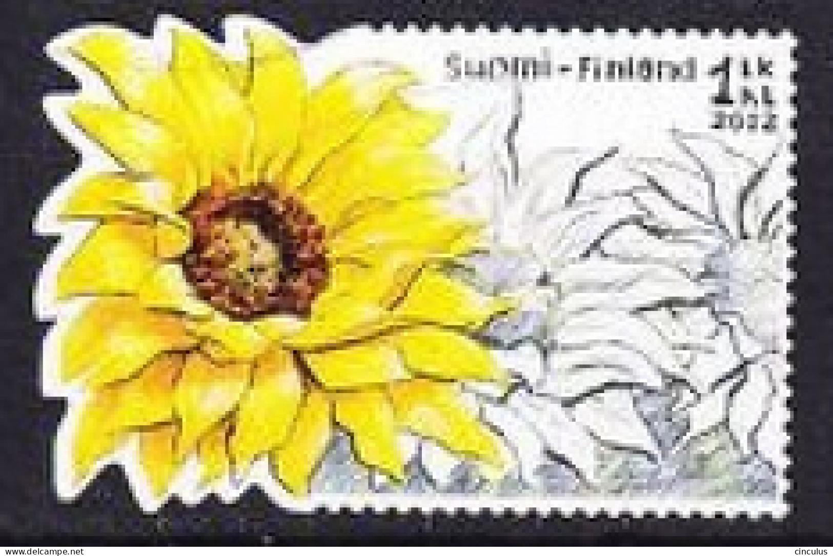 2012. Finland. Sunflower. Used. Mi. Nr. 2187 - Oblitérés