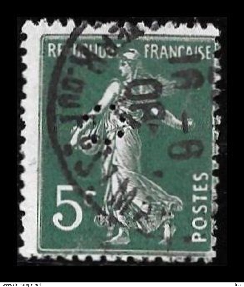 1 04	15	04	N°	137	Perforé	-	C 3	-	CREDIT LYONNAIS - Used Stamps