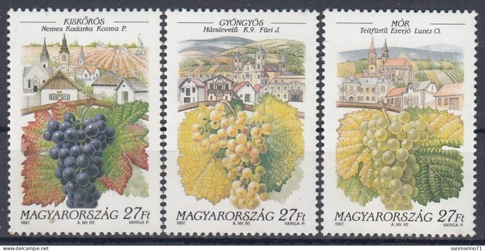 HUNGARY 4464-4466,unused - Frutta