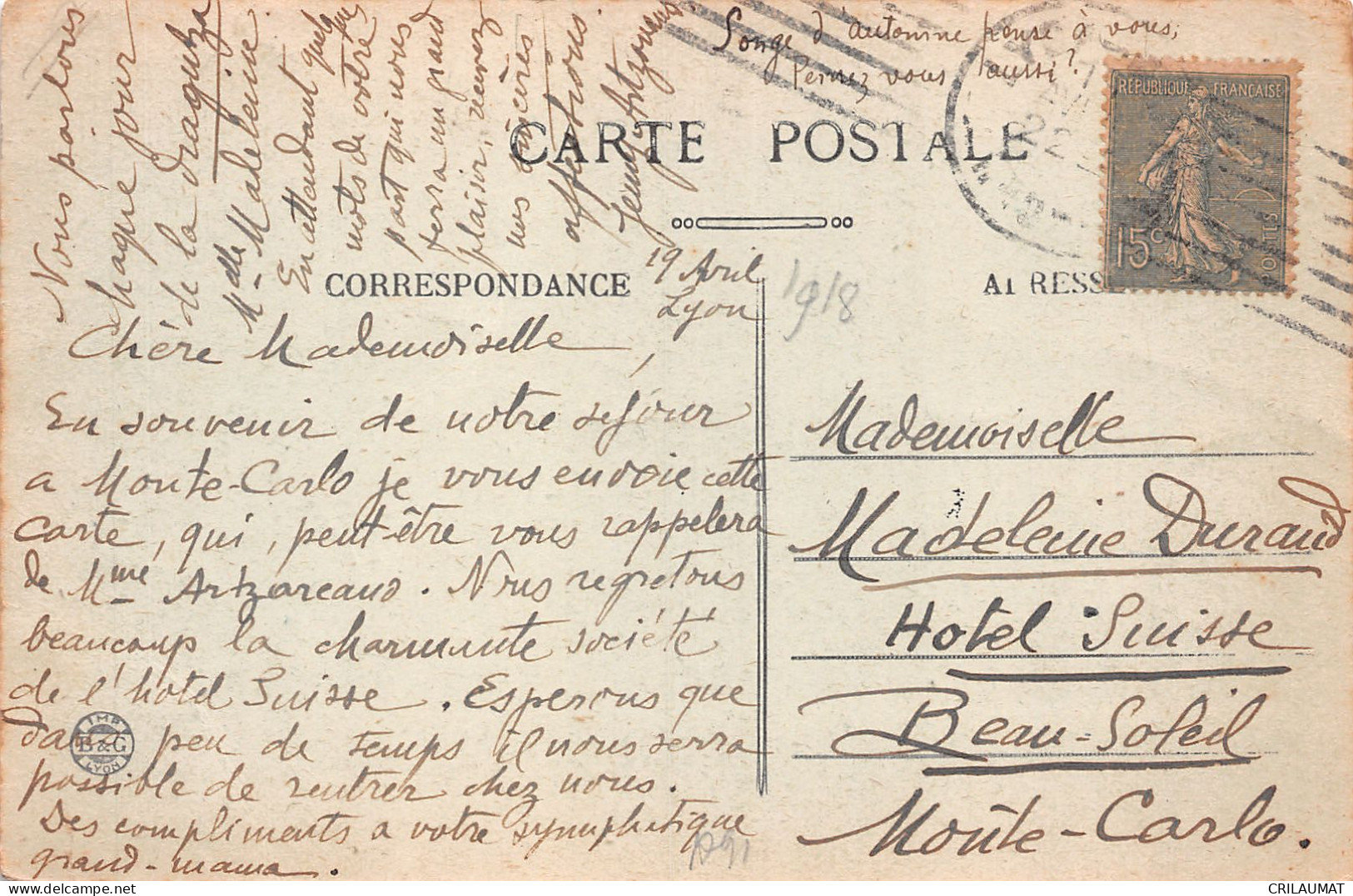 69-LYON-N°5137-A/0359 - Other & Unclassified